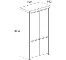 Двухстворчатый шкаф для одежды Таурус 2DG Двухстворчатый шкаф для одежды Таурус 2DG